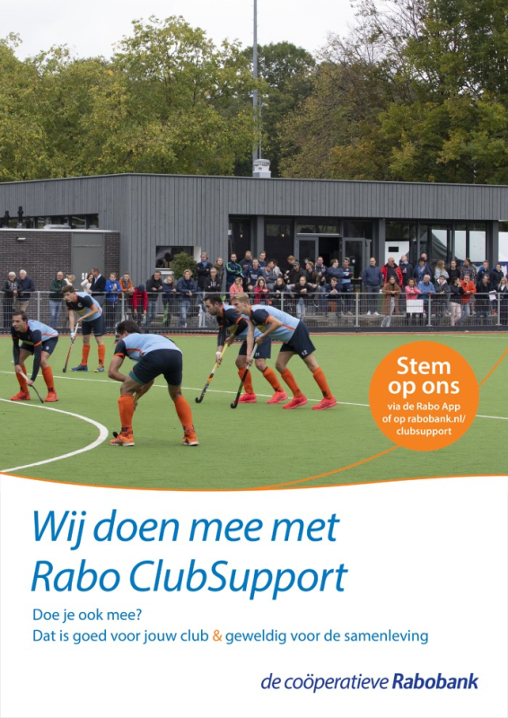 Rabo ClubSupport: Stem op MHC Rosmalen! Nieuws afbeelding